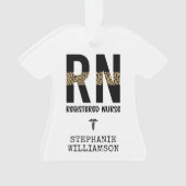 RN登パーソナライズされた録ナース卒業祝い オーナメント (正面)