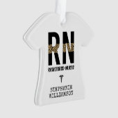 RN登パーソナライズされた録ナース卒業祝い オーナメント (正面)