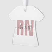 RN登パーソナライズされた録ナース卒業祝い オーナメント (正面)