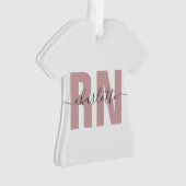 RN登パーソナライズされた録ナース卒業祝い オーナメント (正面)