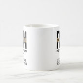 RN登パーソナライズされた録ナース卒業祝い コーヒーマグカップ (中央)