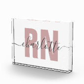 RN登パーソナライズされた録ナース卒業祝い フォトブロック (右)