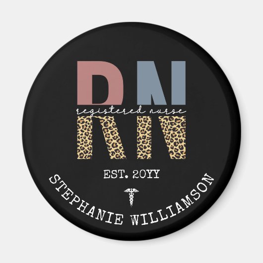 RN登パーソナライズされた録ナース卒業 マグネット (正面)