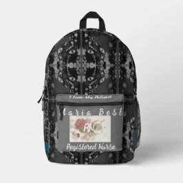 RN登最高の録ナース応急手当抽象芸術 プリントバックパック