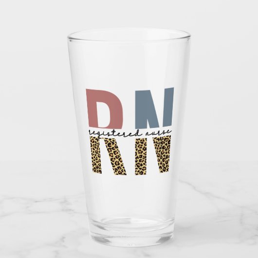 RN登録ナースチータプリントナース卒業 タンブラーグラス (正面)
