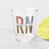 RN登録ナースチータープリントナース卒業 ショットグラス (正面)