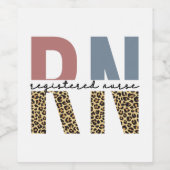 RN登録ナースチータープリントナース卒業 ワインラベル (シングルラベル)