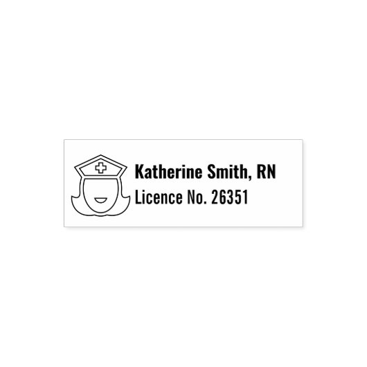 RN登録ナースプロフェッショナル自己インキングスタンプ セルフインキングスタンプ (デザイン)