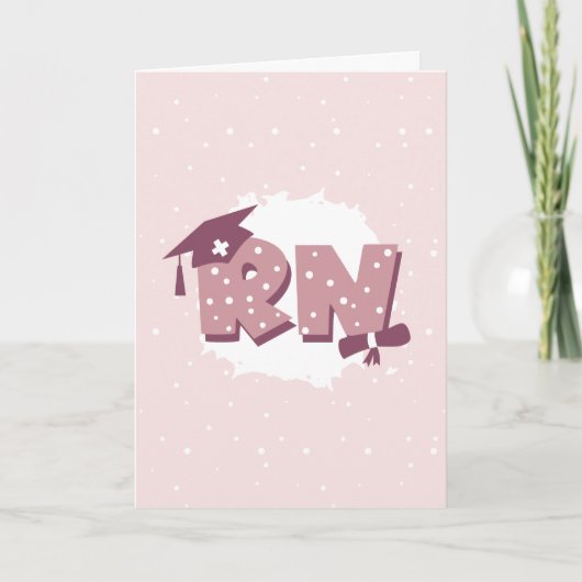 RN登録ナース卒業 カード (正面)