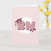 RN登録ナース卒業 カード (黄色い花)