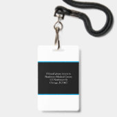 RN登録ナース名フォトバッジスキャナーコード バッジ (Back with Lanyard)