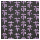 RN登録ナース – 紫パターン ファブリック (見本)