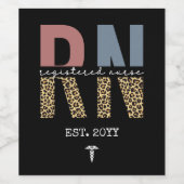 RN登録ナースEST卒業 ワインラベル (シングルラベル)