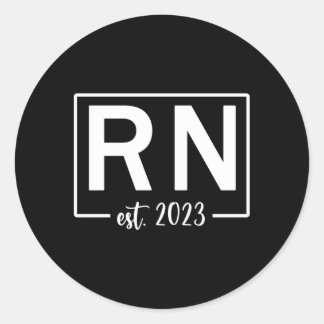 Rn登録ナースEst 2023新規ナース ラウンドシール