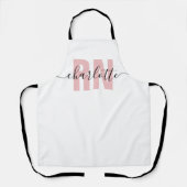 RN登録パーソナライズされたナース卒業ギフト エプロン (正面)