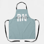 RN登録パーソナライズされたナース卒業ギフト エプロン (正面)