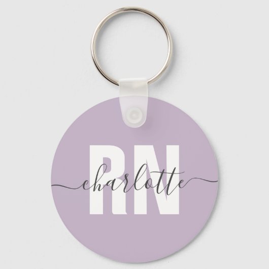 RN登録パーソナライズされたナース卒業ギフト キーホルダー (正面)