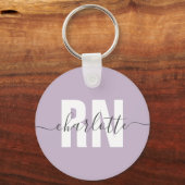 RN登録パーソナライズされたナース卒業ギフト キーホルダー (正面)