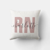 RN登録パーソナライズされたナース卒業ギフト クッション (裏面)