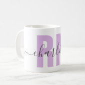 RN登録パーソナライズされたナース卒業ギフト コーヒーマグカップ (正面左)