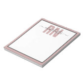 RN登録パーソナライズされたナース卒業ギフト ノートパッド (回転)