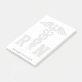 RN登録パーソナライズされたナース卒業ギフト ポストイット (アングル)