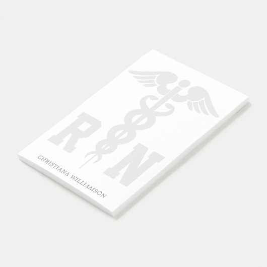 RN登録パーソナライズされたナース卒業ギフト ポストイット (アングル)