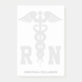 RN登録パーソナライズされたナース卒業ギフト ポストイット (正面)