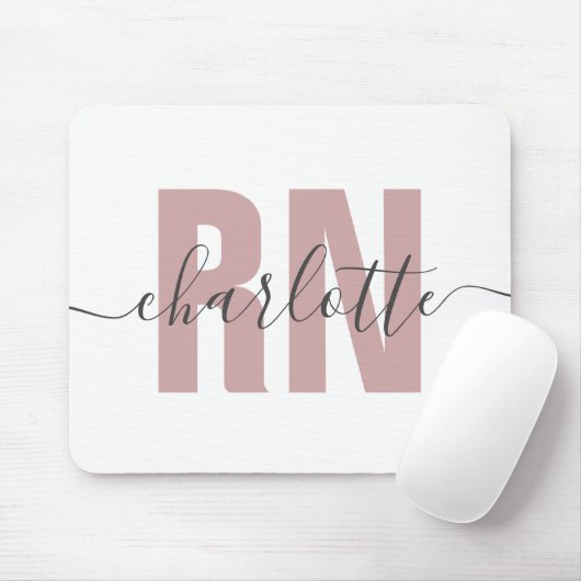 RN登録パーソナライズされたナース卒業ギフト マウスパッド (マウス)