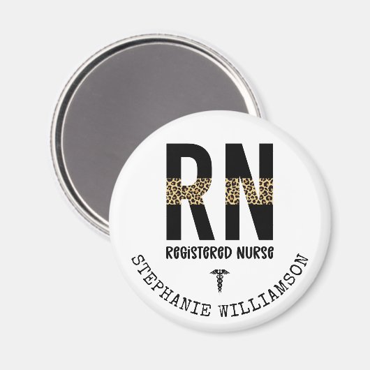 RN登録パーソナライズされたナース卒業ギフト マグネット (正面/裏面)