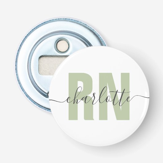 RN登録パーソナライズされたナース卒業ギフト 栓抜き (正面)