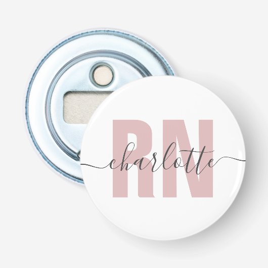 RN登録パーソナライズされたナース卒業ギフト 栓抜き (正面)