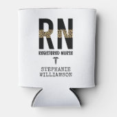 RN登録パーソナライズされたナース卒業ギフト 缶クーラー (正面)