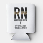 RN登録パーソナライズされたナース卒業ギフト 缶クーラー (裏面)