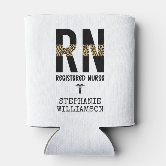 RN登録パーソナライズされたナース卒業ギフト 缶クーラー (裏面)