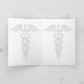 RN登録パーソナライズされたナース卒業 カード (内部)