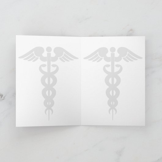 RN登録パーソナライズされたナース卒業 カード (内部)