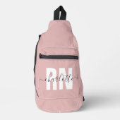 RN登録パーソナライズされたナース卒業 スリングバッグ (正面)