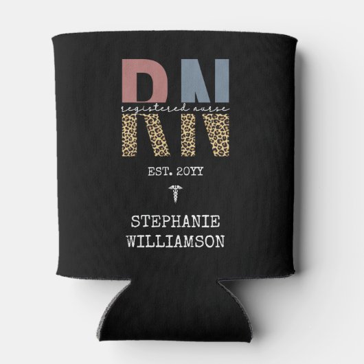 RN登録パーソナライズされたナース卒業 缶クーラー (裏面)