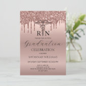 RN看護卒業お祝い 招待状 (スタンド正面)