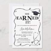 RN看護卒業パーティー招待状 招待状 (正面)