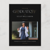 RN看護学位の写真卒業のお知らせ ポストカード (正面)