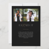 RN看護学位卒業パーティー招待状 案内状 (裏面)