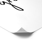 RN看護学校卒業エレガント歓迎サイン ポスター (角)