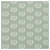 RN看護学校卒業パターンSage Green ファブリック (見本)
