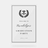 RN看護学校卒業モダン歓迎サイン アクリルサイン (正面)