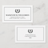 RN看護学校卒業名カードの挿入 コーリングカード (正面/裏面)