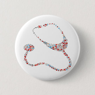 RN聴診器 缶バッジ