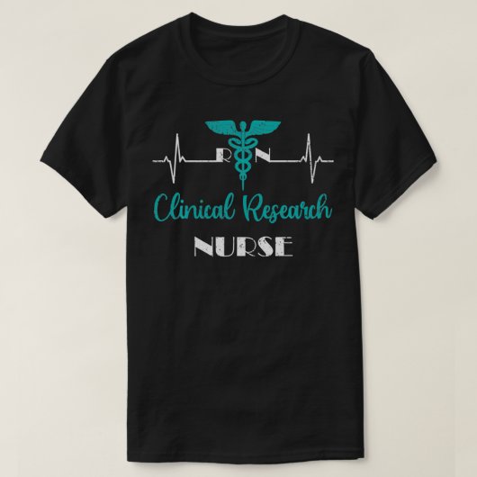 RN臨床研究ナース開業医看護師 Tシャツ (デザイン正面)