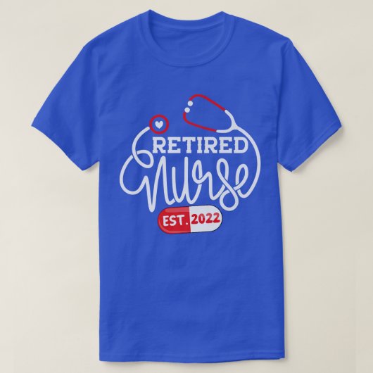 RN退職2022退職したナースママまたはナースグランプラン Tシャツ (デザイン正面)